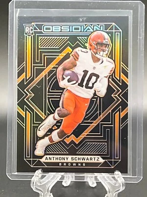2021 Panini Obsidian Electric Etch Orange #132 Anthony Schwartz RC /75 - Image 1 of 2