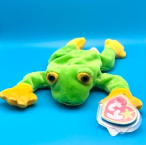 TY Beanie Baby - SMOOCHY the Frog (8 inch) - Picture 1 of 1