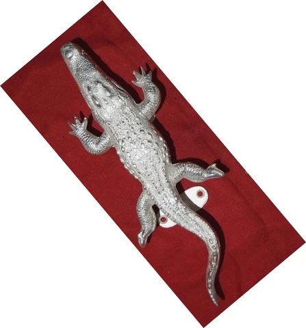 Crocodile Door Handle Brass Alligator Design Handmade Pull Door Hardware EK725 Cover