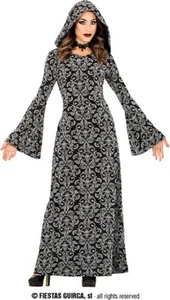 Fiestas Guirca Black Hooded Witch Ladies Fancy Dress Costume Size 14-16 - Picture 1 of 2