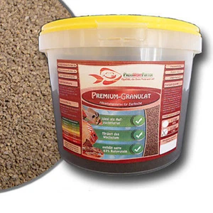 Premium-Granulat fein 3 Liter Eimer-1,5 kg Futter Zierfische Aufzucht Aquarium - Bild 1 von 1