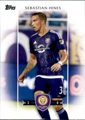 2017 Topps MLS Base Rookie #108 Sebastian Hines Orlando City - Image 1 of 2