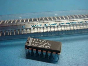 (5) NSC MM74HC259N MC74HC259N 8 BITS PESTILLO DIRECCIONABLE 3 a 8 DECODIFICADOR DE LÍNEA 16P DIP - Imagen 1 de 3