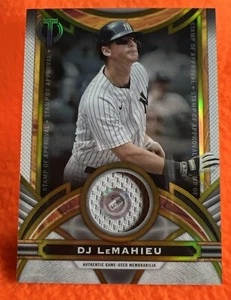 DJ LEMAHIEU 2023 Topps Tribute Stamp of Approval Relic #SOA-DL GOLD /75 Yankees - Bild 1 von 2