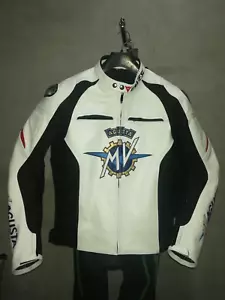MV Agusta Motorbike/Motorcycle Leather Jacket Racing Biker Leather Jac - Picture 1 of 6