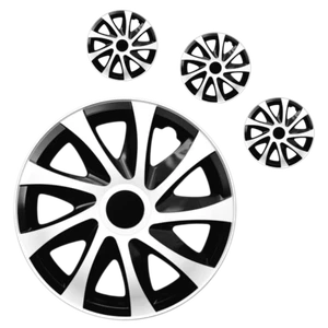 4x Wheel Trims Hubcaps Universal 16" Wheel Cover Hub Caps Trim 16 Inch [WHT DRC] - Picture 1 of 2