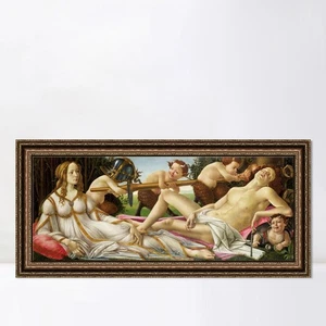 Gerahmtes Leinwandbild Giclée-Druck Venus und Mars von Sandro Botticelli Wohndeko - Bild 1 von 16