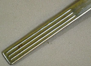 Ikea, patrón Justera 2016, inoxidable, brillante, punta plana acanalada, descontinuado - Imagen 1 de 7