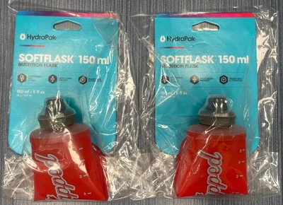 2x UnTapped HydraPak SoftFlask Nutrition Energy Gel 150 ml Runners Vest BPA Free