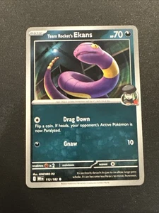 Team Rocket’s Ekans 112/182 Comune Regolare - Pokémon TCG Rivali Destinati NM - Foto 1 di 2