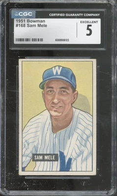 1951 Bowman Baseball Set-Break #168 Sam Mele EX CGC 5 - Image 1 of 2