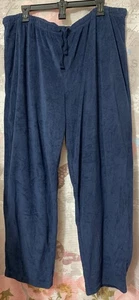 CUDDL DUDS Womens Navy Pants Size XXL Sleepwear Pajamas Fleece Cozy Warm - Picture 1 of 11