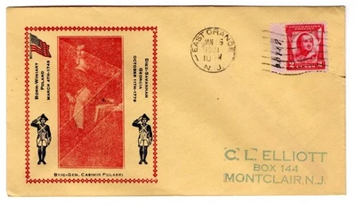 #690 Pulaski 1931 FDC - C.L. Elliott Unofficial East Orange NJ CCL - Image 1 of 2