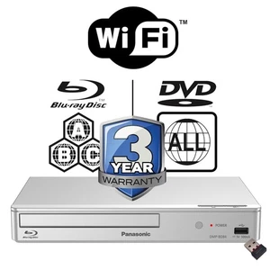 Panasonic Blu-ray Player DMP-BD84 All Zone MultiRegion with Wi-Fi Adapter Silver - Picture 1 of 6