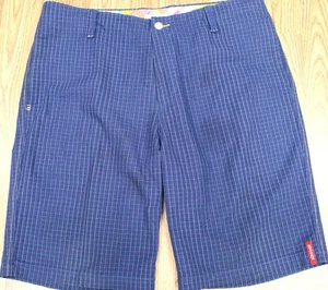 PANTALONES CORTOS TOMMY BAHAMA REGULAR FIT 100% ALGODÓN SEERSUCKER AZUL MARINO Talla 38 - Imagen 1 de 5