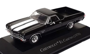 Altaya 1/43 Scale 16725S - 1970 Chevrolet El Camino Pick-Up Truck - Black/White - Picture 1 of 5