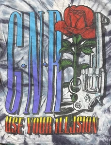 Vintage 1991 Guns N’ Roses Use Your Illusion Tour Tie Dye Size: M - Picture 1 of 17