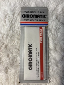 Vintage Chromatic 2 Refills For Automatic Two Color Pen RED Ink #29010 NIB - Picture 1 of 2