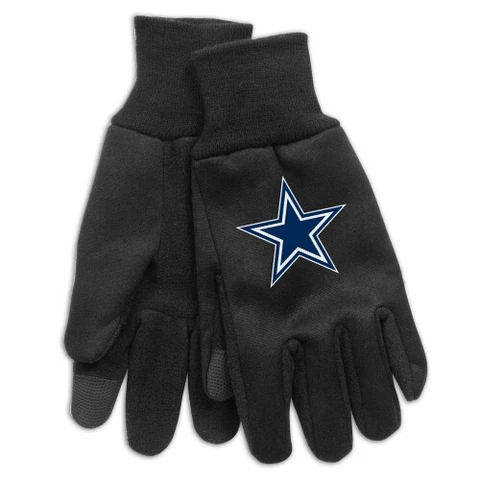 Brand New Men's Adult NFL Dallas Cowboys  Embroidered Technology Gloves OSFM Cover