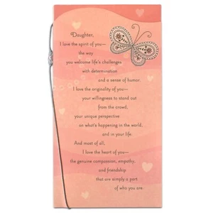 Inspirierende VALENTINSTAGSKARTE FÜR TOCHTER von Hallmark Between You & Me +✉ - Bild 1 von 7