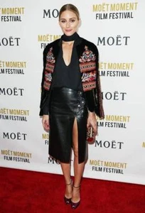 ZARA OLIVIA PALERMO BLACK EMBROIDERED VELVET JACKET BOHO SIZE S SMALL UK 8 - Imagen 1 de 12