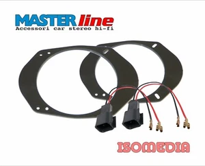 SUPPORTI ALTOPARLANTI ANTERIORI 165MM FORD FOCUS 1999 A 2004 + CONNETTORI CASSE - Foto 1 di 4