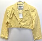 Simonett Women's Bure Suit Jacket ST-7030-YLL, Yellow, Size S