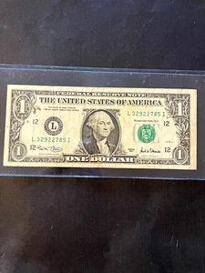 2001 1 $ Tintenübertragungsfehler vorne links - Bild 1 von 2