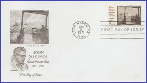 USA4 #1433 U/A ARTMASTER FDC John Sloan - Picture 1 of 1