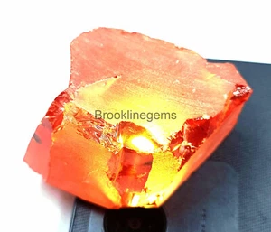 Natural Certified 1108 Ct Cambodia Orange Zircon Rare Rough Loose Gemstone 4JKJ - Picture 1 of 11