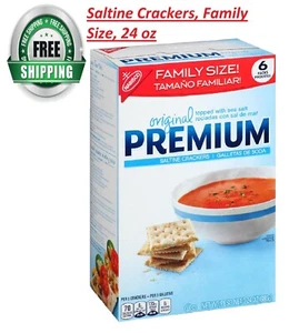 Premium Saltine Crackers, Family Size, (24 oz.) FREE SHIPPING - Picture 1 of 7