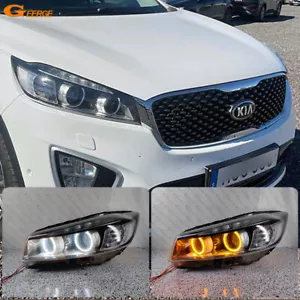 Per Kia Sorento UM 2015 - 2017 2018 Kit Anelli Alone LED Ultra Luminosi Angel Eyes - Foto 1 di 11