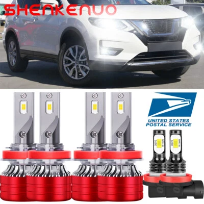 Combo de faros antiniebla LED para Nissan X-Trail 2015-2019 H8/H9/H11 6X Foto 1 de 4