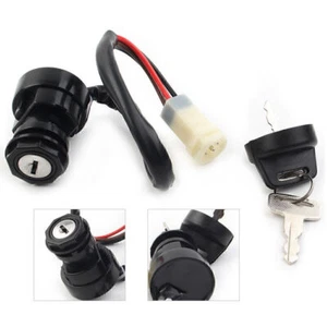 CILINDRO DE BLOQUEO INTERRUPTOR LLAVE DE ENCENDIDO con LLAVE Fit Yamaha Banshee YFZ350 87-94 - Imagen 1 de 9