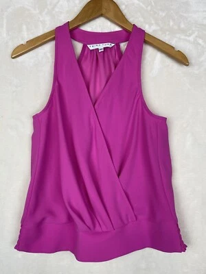Top Trina Turk para mujer XSmall Fucsia Oceanía Halter sin mangas colorido verano Foto 1 de 4