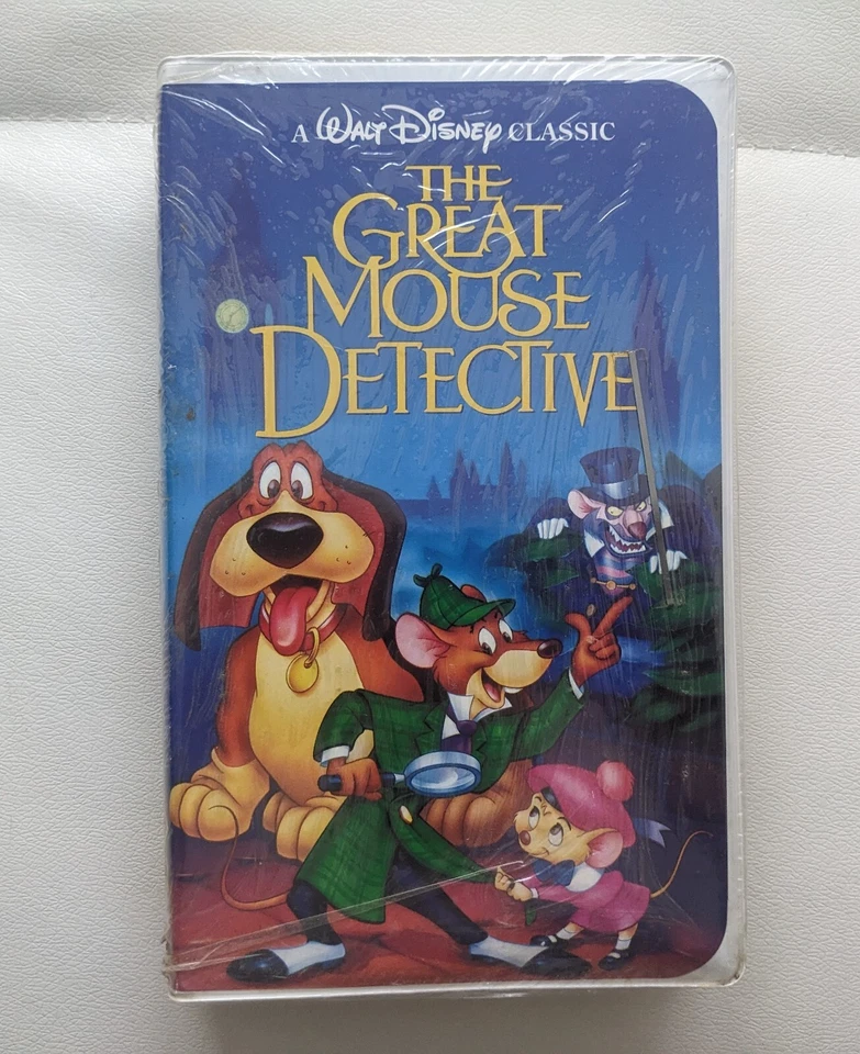 Rare 💎 Black Diamond Walt Disney Classic The Great Mouse Detective Vhs Tape - Image 1 of 4