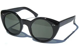 Gafas de sol ojos de gato lentes redondas diseño vintage gafas de sol tonos retro hipster NEGRAS - Imagen 1 de 1