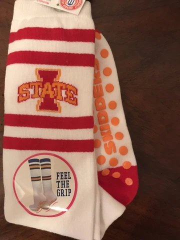 NWT Skidders Women's Knee Socks Non Skid Iowa State ISU Cyclones State Size 9-11 Cover