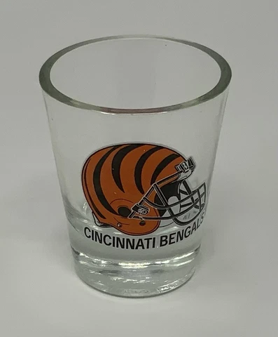 Vintage Cincinnati Bengals Shot Glass NFL Made by Hunter MFG F1 (F) Cover