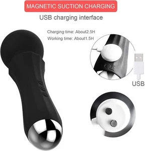 Masajeador de mano 20 velocidades varita masaje vibratorio mágico motor de terapia de cuerpo completo - Imagen 1 de 20