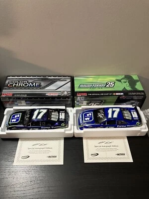 RARO FIRMADO AMBOS AUTOS 2012 MATT KENSETH QUINTO TERCER ROUSH FENWAY 48 HECHO DE AMBOS Foto 1 de 4