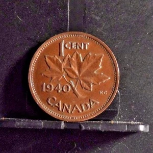 CIRCULATED 1940 1 CENT CANADIAN COIN (102516)1..... - Picture 1 of 3