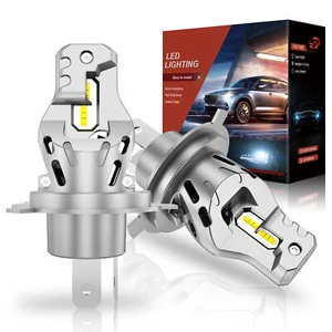 H4 LED Lampadina Per Fari 6000K 60W Abbagliante Anabbagliante Sostituire 1:1 Kit - Foto 1 di 11