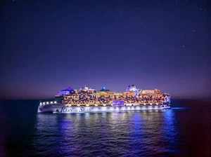 Royal Caribbean Icon of the Seas (Side Night) Poster 24 x 36 cm schön! - Bild 1 von 2