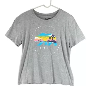 T-shirt da donna moderna Lux grigia West Coast Best Coast California taglia large Cali - Foto 1 di 10