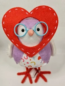 Target 2022 Radley Herz Gesicht Brille Lila Valentinstag Vogel Spritz Figur - Bild 1 von 6