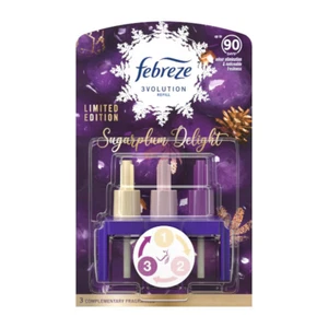 Febreze 3volution Sugarplum Delight Air Freshener Plug in Refill 20ml Christmas - Picture 1 of 5