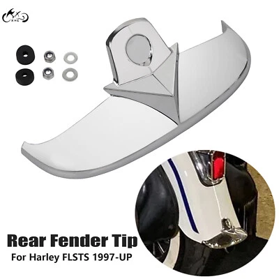Punta de guardabarros trasero cromada para Harley Heritage Springer FLSTS 1997-UP Classic FLSTSC Foto 1 de 4