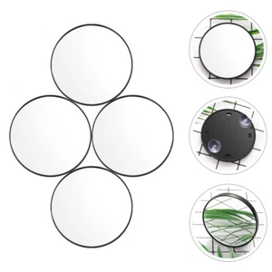 4 Pcs Suction Cup Magnifying Glass Travel Woman Cosmetic Mirror Pocket - Picture 1 of 12