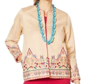 Chaqueta corta bordada Rara Avis by Iris Apfel nueva con etiquetas talla: XS - Imagen 1 de 12